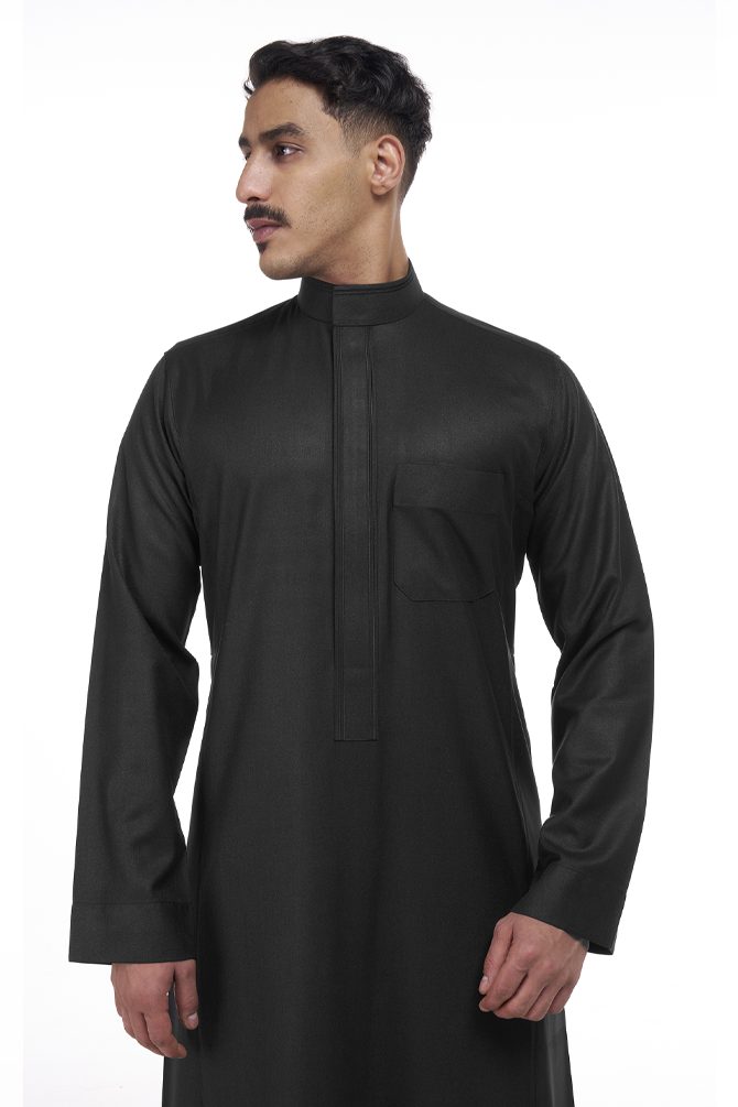 Thobe, Winter, Black, Men
