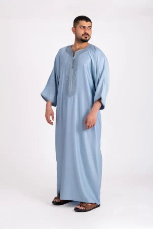 Marrakesh Jalabiya Steel Blue