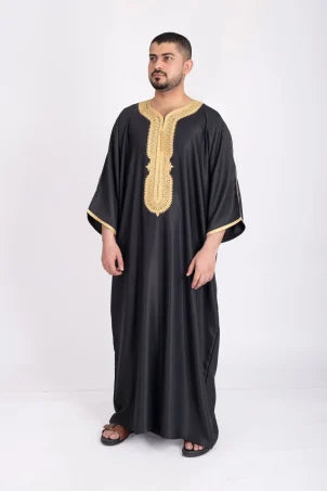Marrakesh Jalabiya Black Gold