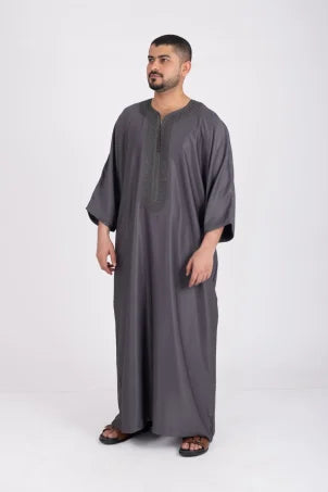 Marrakesh Jalabiya Deep Gray