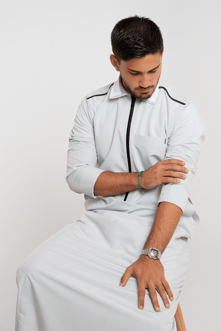 Rethobe Light Grey Men Thobe