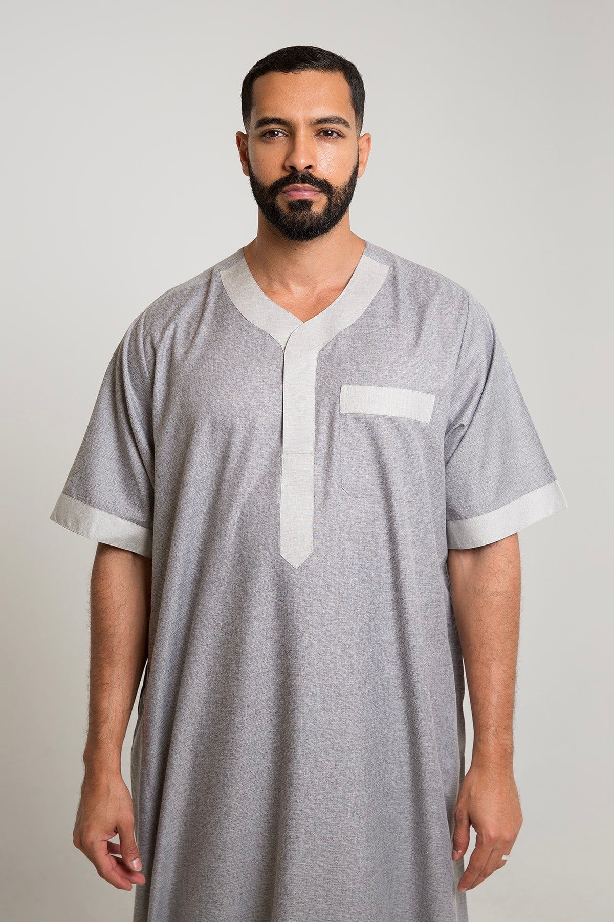 Famo Jalabiya Classic, Grey Color