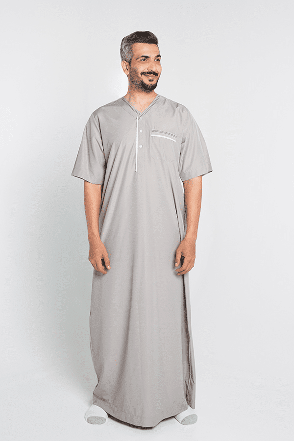 Basic Jalabiya Gray