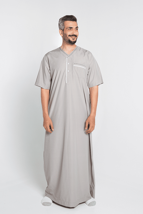 Basic Jalabiya Gray