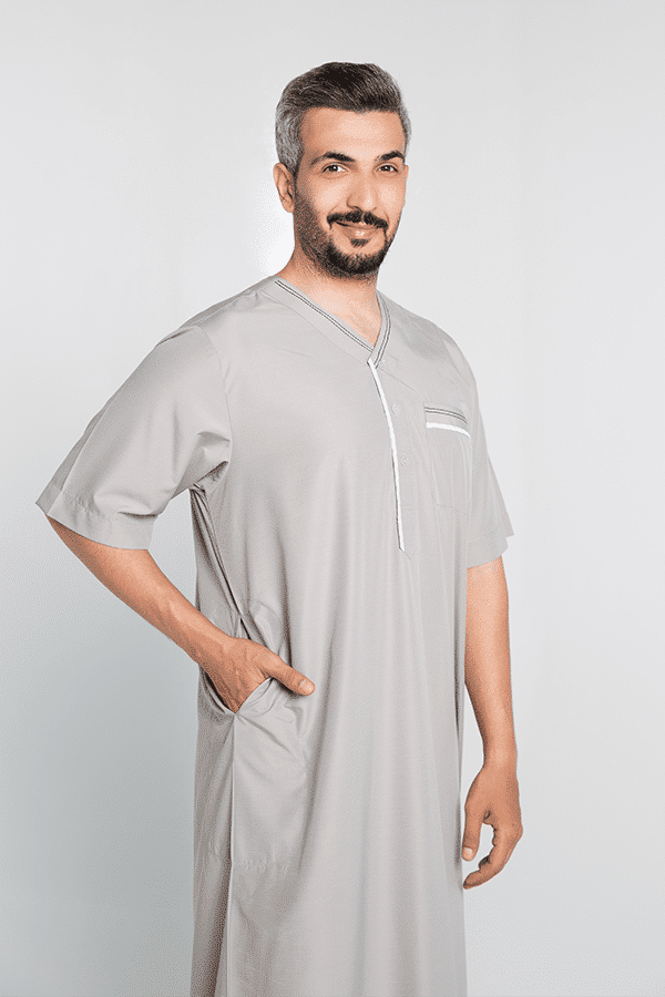 Basic Jalabiya Gray