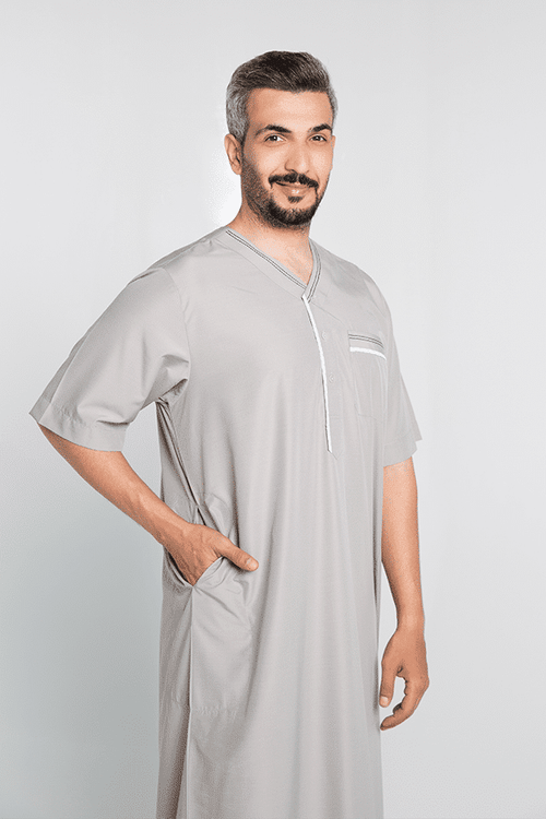 Basic Jalabiya Gray